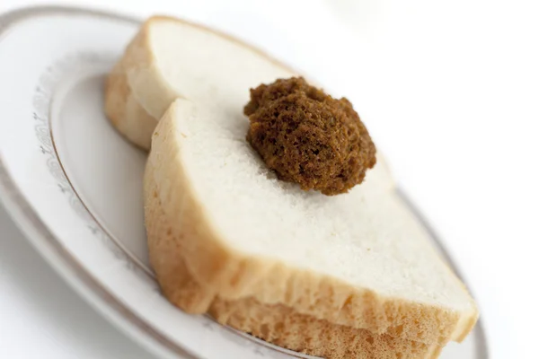 Toast with falafel — Stock Photo, Image