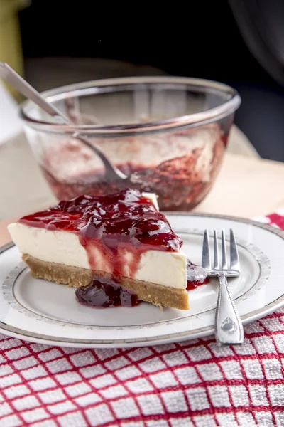 Gâteau au fromage cerise — Photo