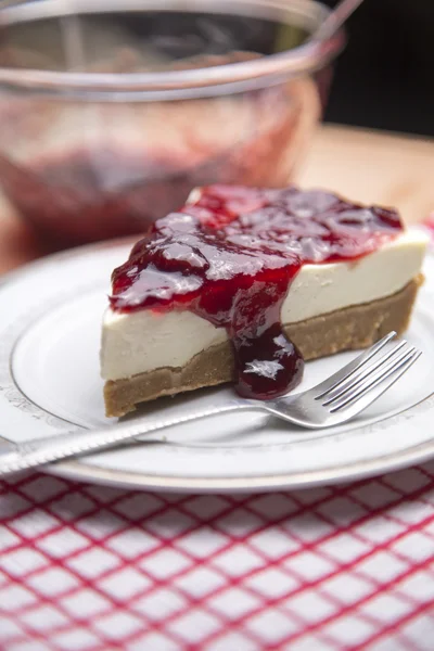 Gâteau au fromage cerise — Photo