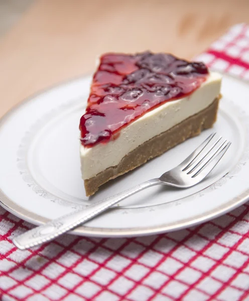 Kirschkäsekuchen — Stockfoto