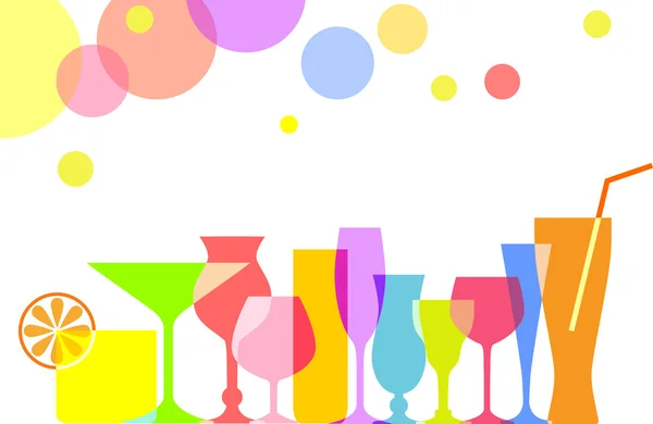 Set of Cocktails and Drinks — Stock Vector