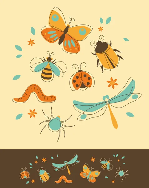 Σύνολο έντομα — Διανυσματικό Αρχείο
