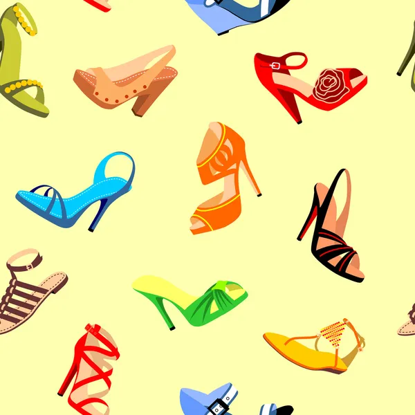 Chaussures sans couture — Image vectorielle