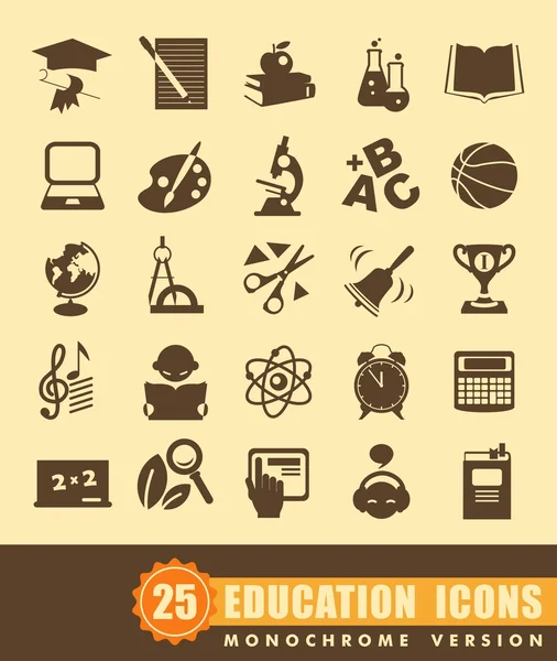 Icônes de l'éducation — Image vectorielle