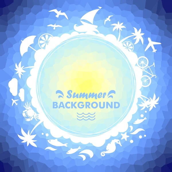 Summer vacation background — Stock Vector