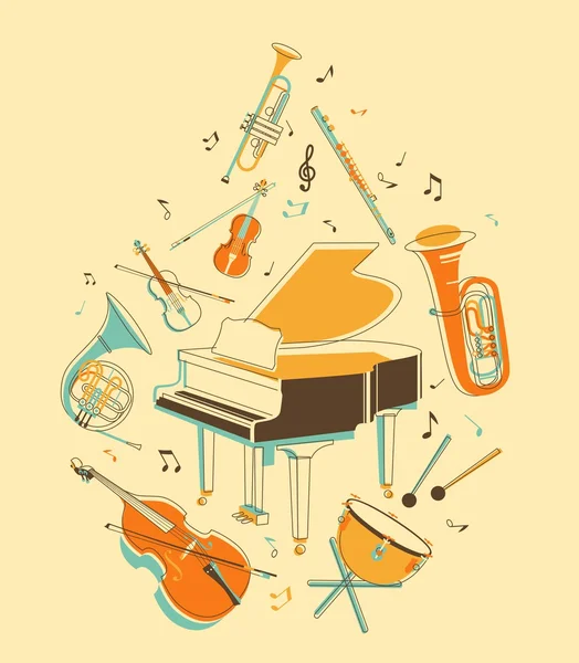 Müzik aletleri seti