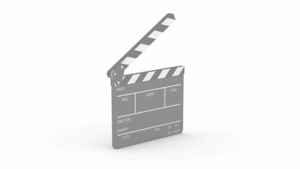 Opened clapboard — Stock Video