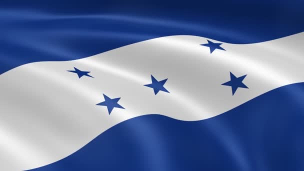 Drapeau hondurien dans le vent 