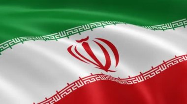 Iranian flag in the wind
