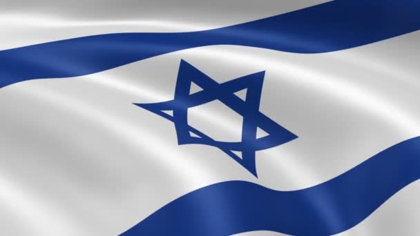 Izraeli zászló a szélben