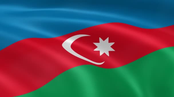 Drapeau azerbaïdjanais au vent 