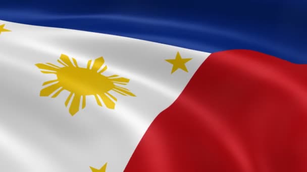 Bandera de Filipinas — Vídeo de stock