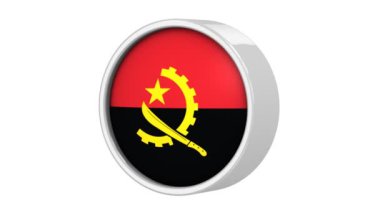 Angola bayrağı.