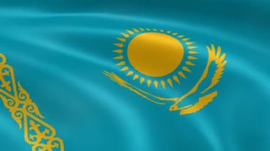 Rüzgar Kazakistan bayrağı.