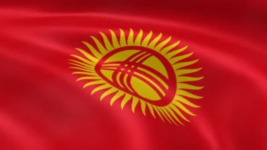 Kırgızistan bayrağı Rüzgar.