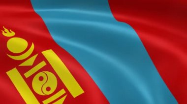 Moğol bayrak Rüzgar.