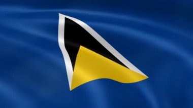 Saint lucian bayrak Rüzgar.
