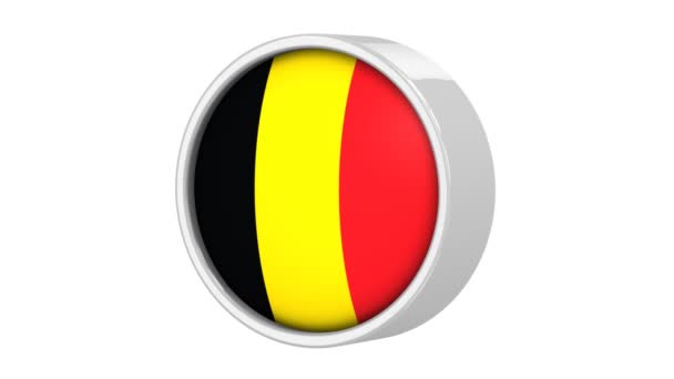 Belgische vlag — Stockvideo