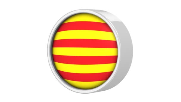 Catalonian flag — Stock Video