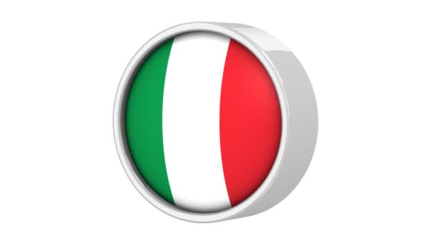 Прапор Італії . — стокове відео