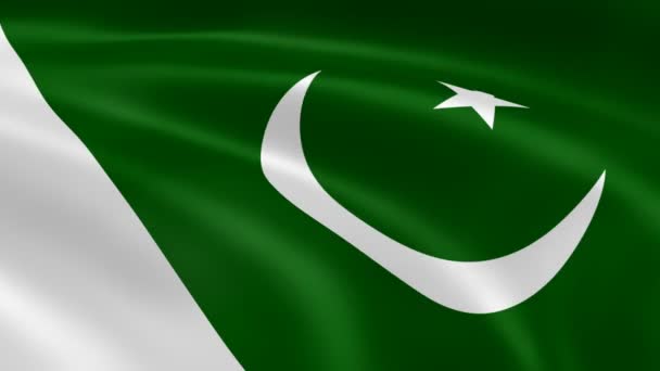 Drapeau pakistanais dans le vent .
