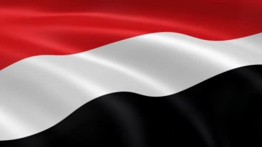Rüzgar Yemen bayrağı.