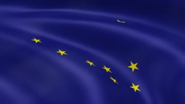 Alaskan bayrak Rüzgar.