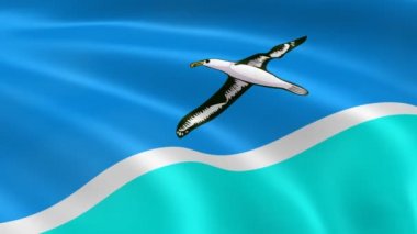Midway atoll bayrak Rüzgar.