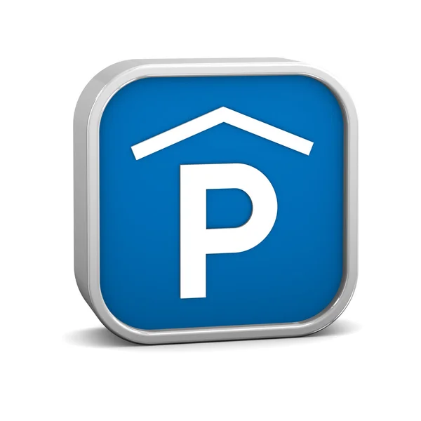 Indoor parking sign — Stock Photo, Image