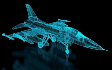 jet avcı uçağı mesh