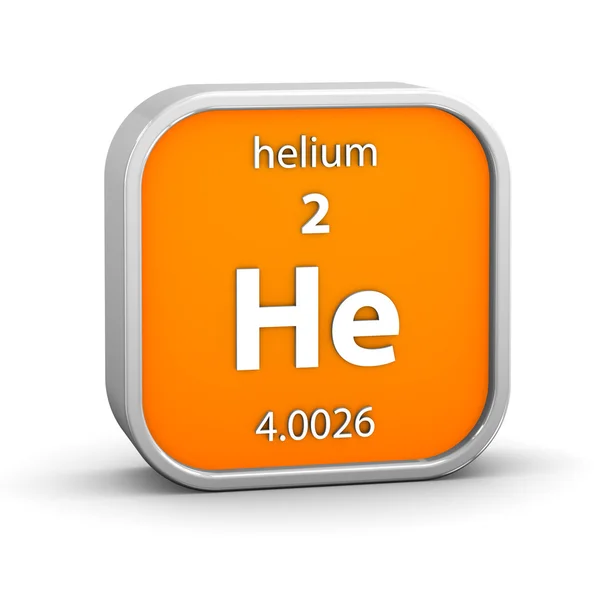 Helium materiella tecken — Stockfoto