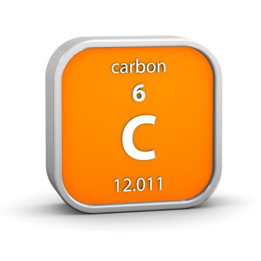 Carbon material sign clipart