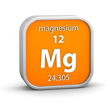 Magnesium material sign clipart