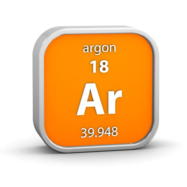 Argon materiële teken — Stockfoto