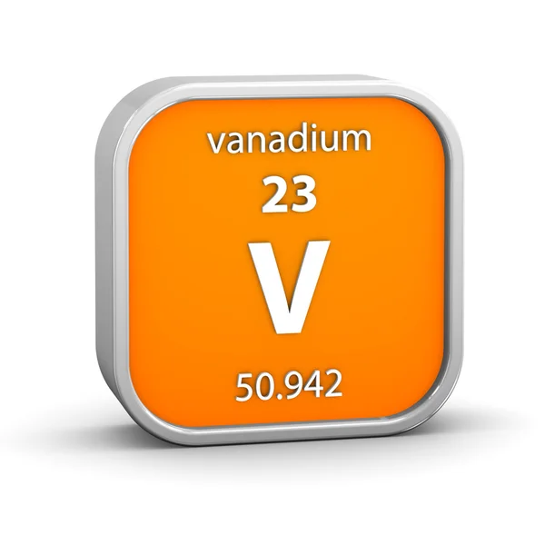 Vanadium materiële teken — Stockfoto