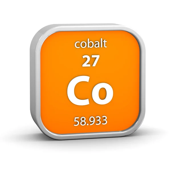 Sinal de material de cobalto — Fotografia de Stock