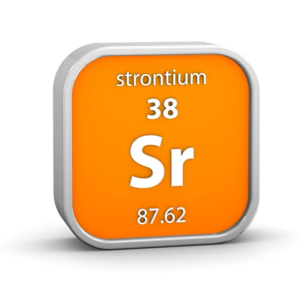 Materiał znak strontu — Zdjęcie stockowe