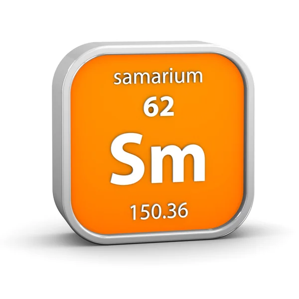 Samarium material sign — Stock Photo, Image