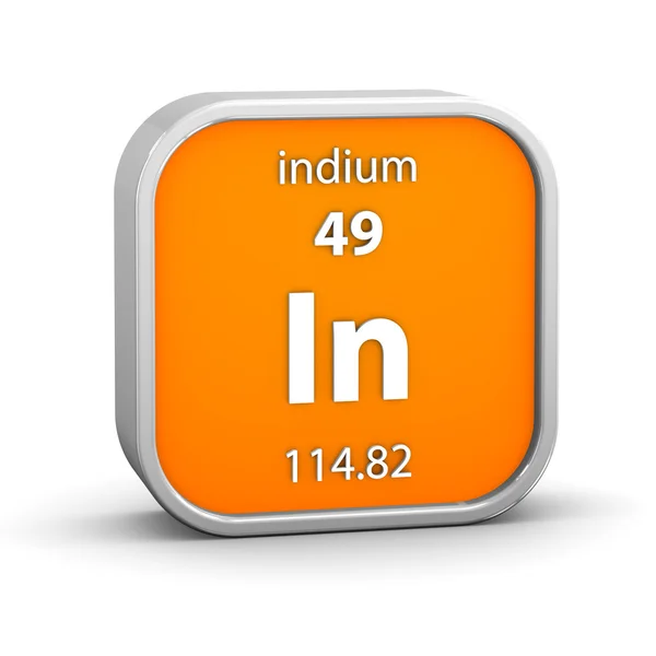 Indium material sign — Stock Photo, Image