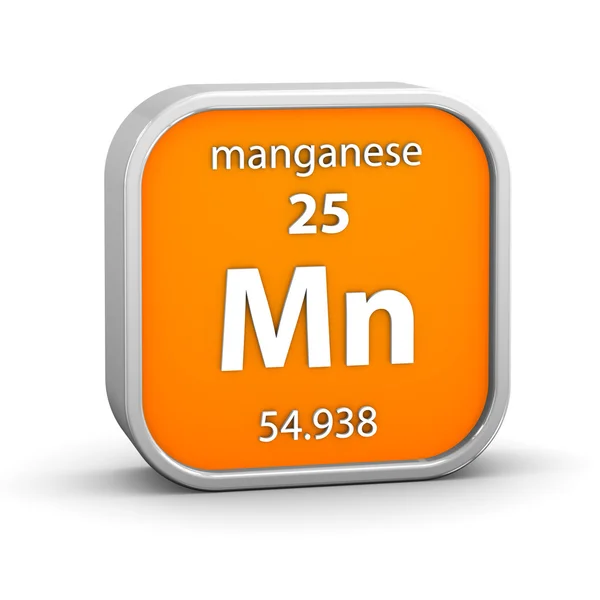 Sinal de material de manganês — Fotografia de Stock