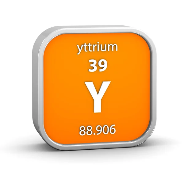 Yttrium material sign — Stock Photo, Image