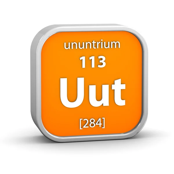 Ununtrium material sign — Stock Photo, Image