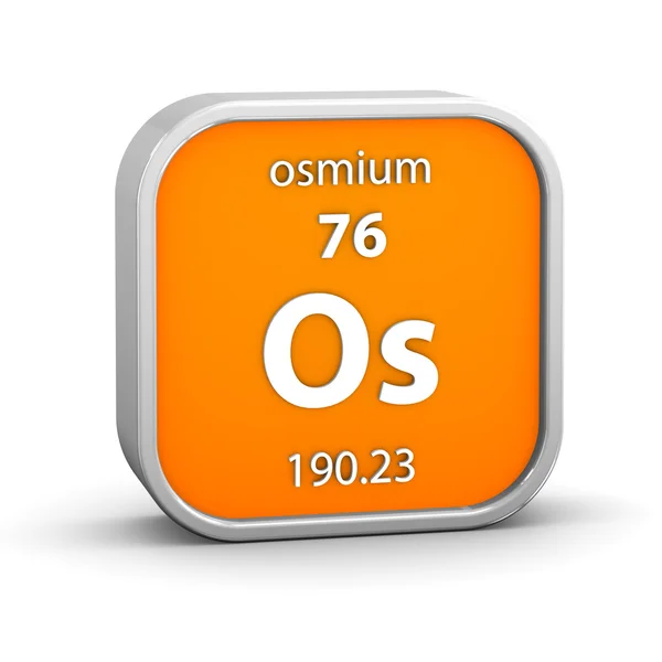 Osmium materiella tecken — Stockfoto