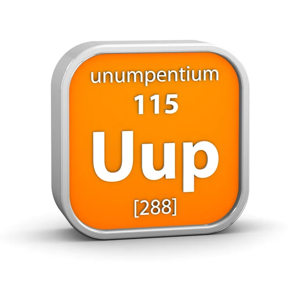 Unumpentium material sign — Stock Photo, Image