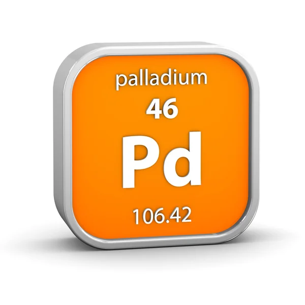 Palladium materiële teken — Stockfoto