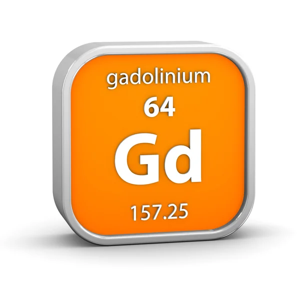Materiální znak gadolinia — Stock fotografie