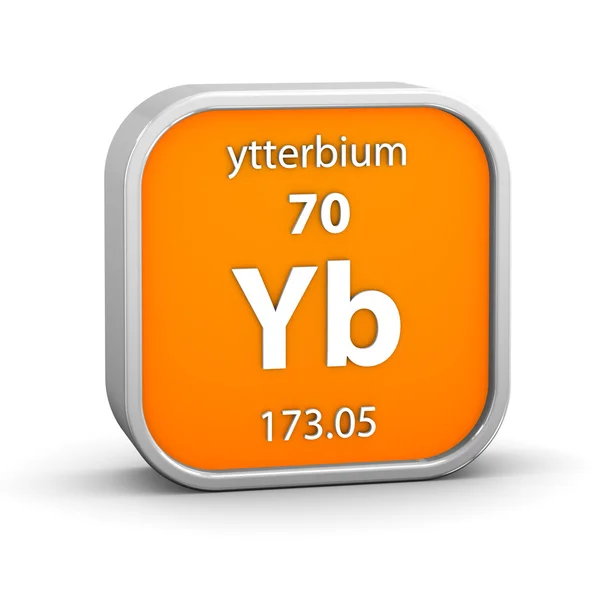 Ytterbium material sign — Stock Photo, Image