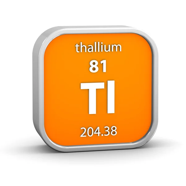 Thallium material sign — Stock Photo, Image