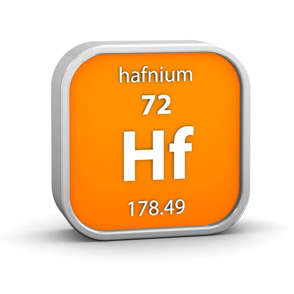 Hafnium material sign — Stock Photo, Image