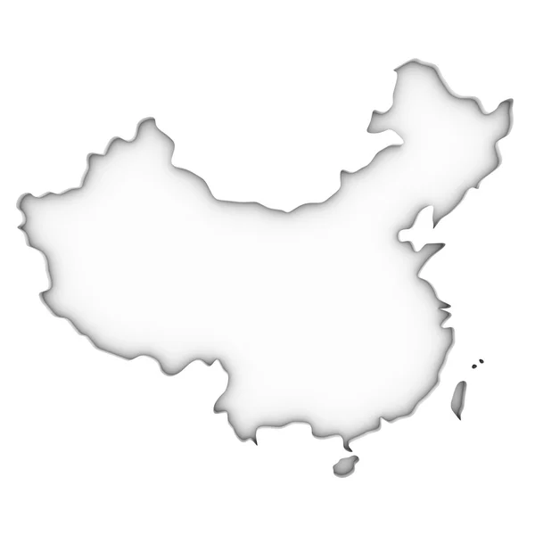 Mapa Chin — Zdjęcie stockowe